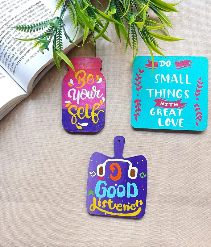 Handmade Fridge Magnets / Quirky Fridge Magnets / Inspirational Quoted Fridge Magnets