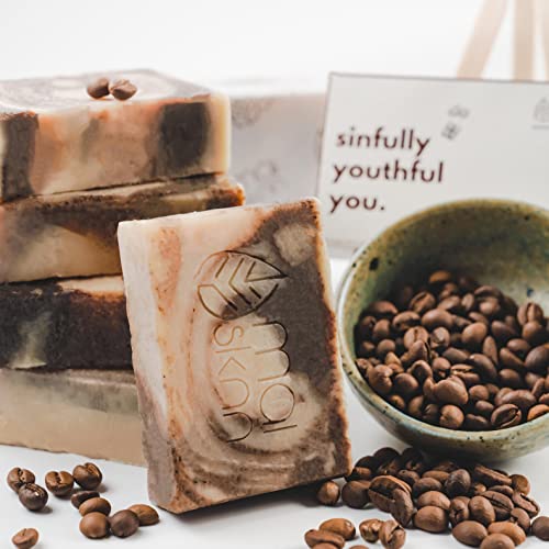 Rich Mocha Scrub Handmade Bathing Soap Bar | Mai Sknn | Sinfully Youthful You | Rakhi Gift for Brother & SisterVegan | Natural Handmade | Cruelty Free | Sulphate & Paraben Free | Preservative Free